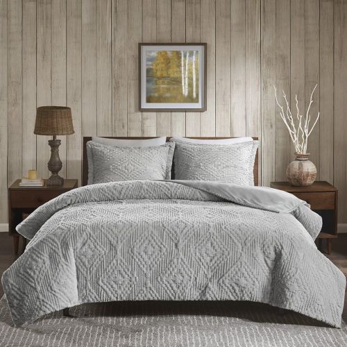  Woolrich Teton KingCal King Size Quilt Bedding Set - Grey, Embroidered  3 Piece Bedding Quilt Coverlets  Ultra Soft Microfiber Bed Quilts Quilted Coverlet