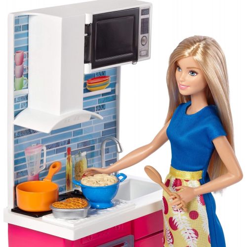 바비 Barbie Kitchen and Doll