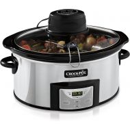 Crock-Pot 6Qt Polished Stainless Oval Programmable Digital Slow Cooker wAuto Stir System SCCPVC600AS-P