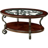 HOMES: Inside + Out IDF-4326C Elizabeth Coffee Table, Brown Cherry