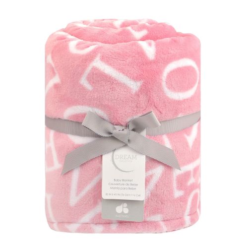  Just Born Boys and Girls Newborn Infant Baby Toddler Nursery Dream Super Soft Plush Receiving Swaddle Blanket, Dreamer Collection Pink, One Size