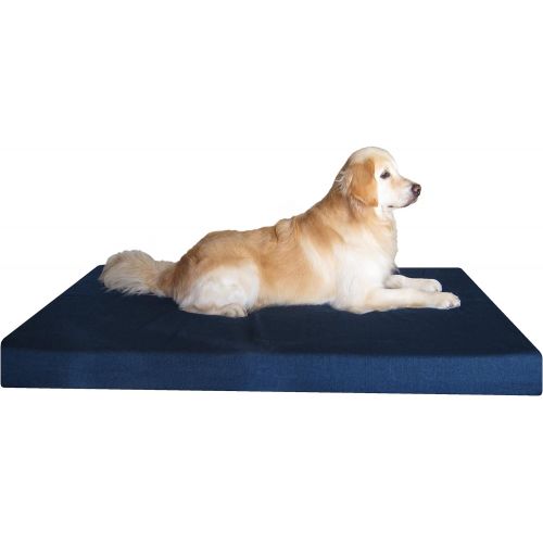  Dogbed4less Premium Orthopedic Memory Foam Dog Bed for Small, Medium to Extra Large Pet, Waterproof Internal Liner with Durable External Cover and Bonus External Case