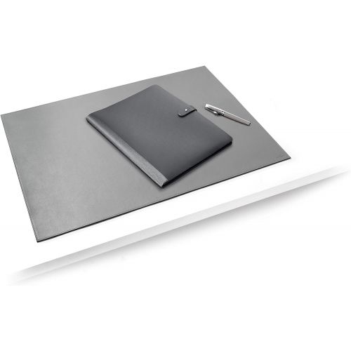  Durable 730510 Writing pad Made of, Soft Leather, 650 x 450 mm, Non-Slip, Made in Germany, Grey
