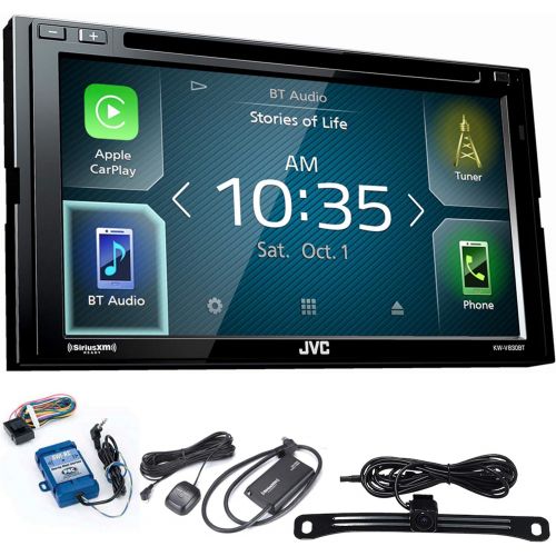  JVC KW-V830BT Compatible with Android AutoApple CarPlay CDDVD with Steering Wheel Interface, and Back up Camera