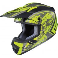 HJC Helmets CS-MXII Squad Unisex-Adult SnowcrossOff-Road Motorcycle Helmet (Neon GreenBlack, Large)
