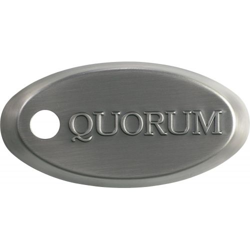  Quorum 65524-92, Davenport Antique Silver Flush Mount 52 Ceiling Fan wLight & Wall Control