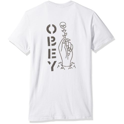  Obey Mens Till Death Crewneck Tshirt