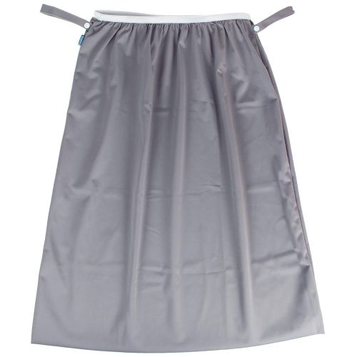  [아마존베스트]Teamoy (2 Pack) Reusable Pail Liner for Cloth Diaper/Dirty Diapers Wet Bag, Gray Chevron+Slate