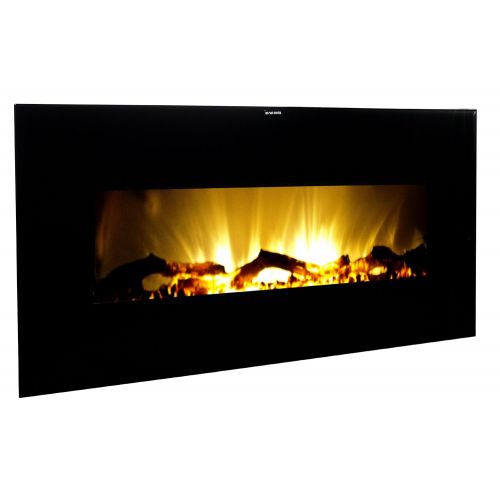  Warm House VWWF-10306 Valencia Widescreen Wall-Mounted Electric Fireplace with Remote Control