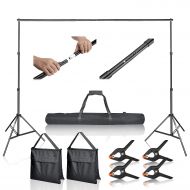 [아마존 핫딜]  [아마존핫딜]EMART Emart Photo Video Studio 10Ft Adjustable Background Stand Backdrop Support System Kit with Carry Bag