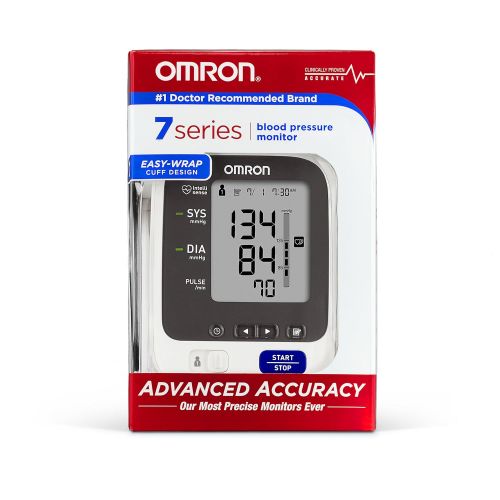  Omron 7 Series Upper Arm Blood Pressure Monitor with Two User Mode (120 Reading Memory)