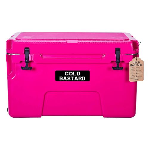  COLD BASTARD COOLERS 50L Pink Cold Bastard PRO Series ICE Chest Box Cooler Free Accessories