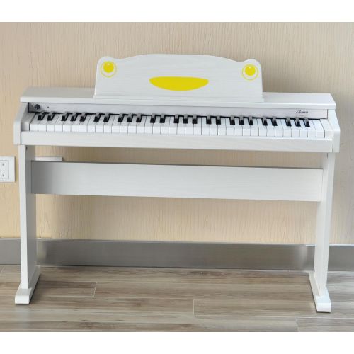  Artesia FUN-1 61-Key Childrens Digital Piano with Bench and Headphones - White
