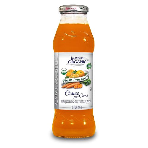  Lakewood Organic Orange Carrot Juice, 12.5-Ounce Bottles (Pack of 12)