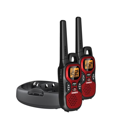  Uniden GMR3040-2CK Two-Way Radios with Charging Stand (Red) (Discontinued by Manufacturer)