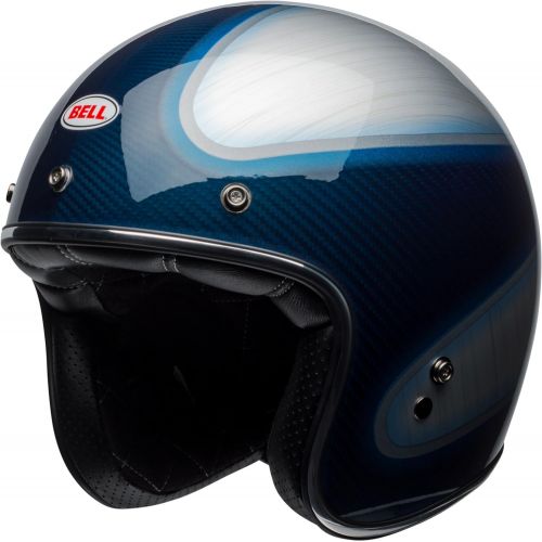 벨 Bell Custom 500 Carbon Open Face Motorcycle Helmet (RSD Bomb BlackGold, Medium) (Non-Current Graphic)