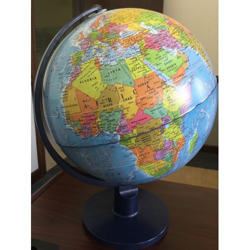  [아마존베스트]Waypoint Geographic World Globe for Kids - Scout 12” Desk Classroom Decorative Globe with Stand, More Than 4, 000 Names & Placesup to Date World Globe