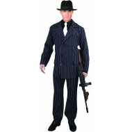 Charades Mens 6 Button Gangster Suit