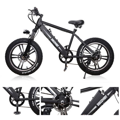  NAKTO 350W Electric Bicycle Mountain E-Bike Shimano 6 Speed Gear with Smart Multi Function LED Anti-Light Digital Dashboard,Removable and Waterproof Builtin 36V 10A Lithium Battery