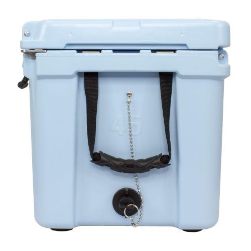  Frosted Frog Light Blue 45 Quart Ice Chest Heavy Duty High Performance Roto-Molded Commercial Grade Insulated Cooler