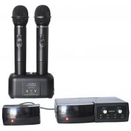 /Audio 2000S Audio 2000s WM6152i Dual Channel Handhelds Infrared Rechargeable Wireless Microphone