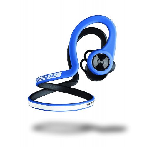  Plantronics BackBeat FIT Training Edition Sport Earbuds, Waterproof Wireless Headphones, Access to Interactive Audio Coaching from The PEAR Personal Coach App, Power Blue