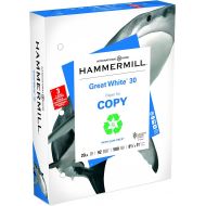 Hammermill Paper, Great White 30% Recycled Printer Paper, 8.5 x 14 Paper, Legal Size, 20lb, 92 Bright, 1 Ream / 500 Sheets (086704R) Acid Free Paper