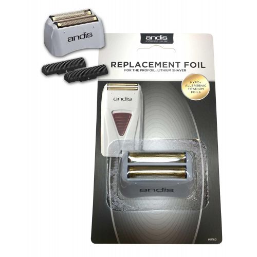  Andis ProFoil Lithium Titanium Foil Shaver, with Replacement Foil & Cutter, Andis Blade Brush, The Classic Barber Oil Bundle