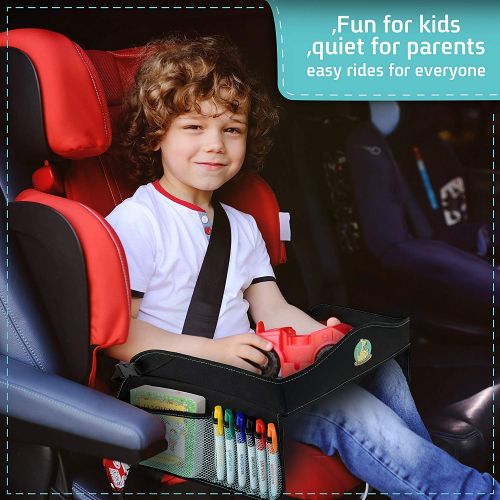  [아마존베스트]BABYSEATER Play Tray Kids Travel Tray with Dry Erase Top for Snacks & Car Activities for Toddlers - Dry Erase...