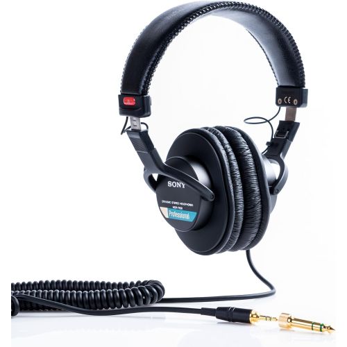 소니 Sony MDR7506 Professional Large Diaphragm Headphone with Gator Cases G-Club Series G-CLUB-HEADPHONE Carry Case for DJ Style HeadphonesAccessories