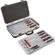 Victorinox 7-Piece Rosewood Handle Cutlery Set with Black Canvas Knife Roll