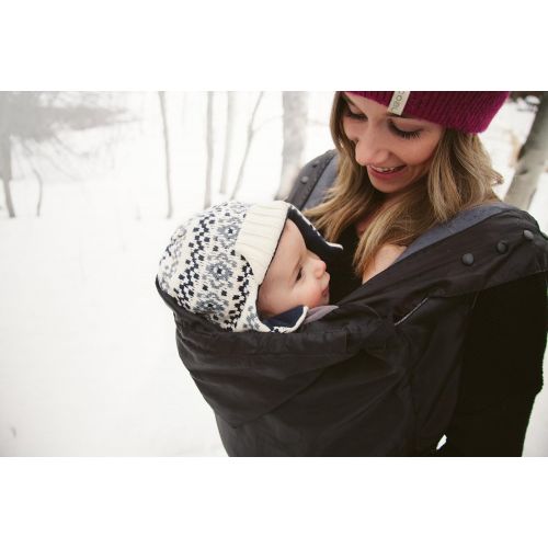 에르고베이비 Ergobaby Fleece Lined Baby Carrier Winter Weather Cover, Black