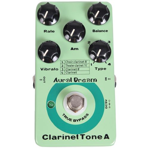  Aural Dream Clarinet Tone A Synthesizer Guitar Effects Pedal based on Organ including choir clarinet 8,clarinet 8,theater clarinet 16 and clarinet with vibrato module control