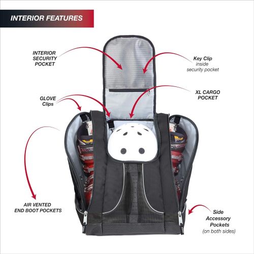  [아마존베스트]Athalon Everything Boot Bag/Backpack  SKI - Snowboard  Holds Everything  (Boots, Helmet, Goggles, Gloves)