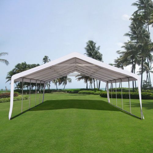  Quictent 32 x 20 Upgraded Galvanized Heavy Duty Outdoor Carport Party Tent Wedding Shelter Canopy with 5 Carry Bags
