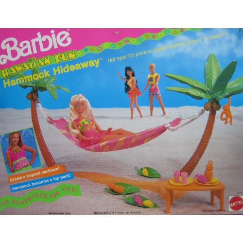 바비 Barbie Hawaiian Fun HAMMOCK HIDEAWAY Playset (1990)