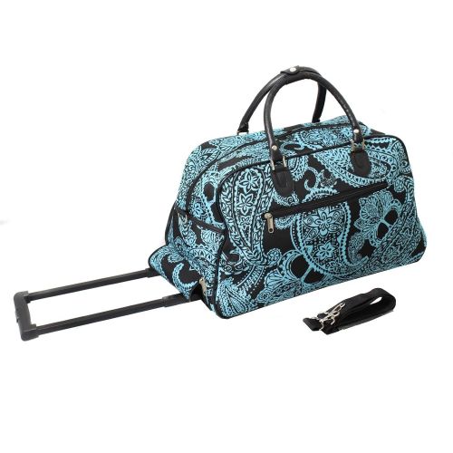  World+Traveler World Traveler 21-Inch Carry-On Rolling Duffel Bag