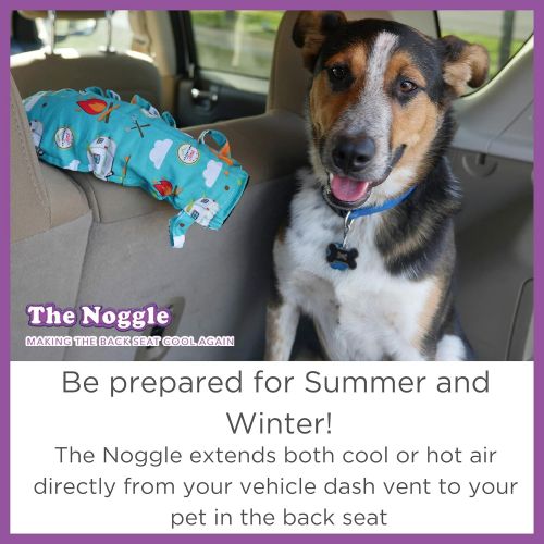  NOGGLE The Pet Extend Hot and Cold Air from Your Dash AC Vent to Pets in The Back Seat - Summer and Winter Vehicle Traveling System to Keep Dogs and Cats Comfortable in The Car - B