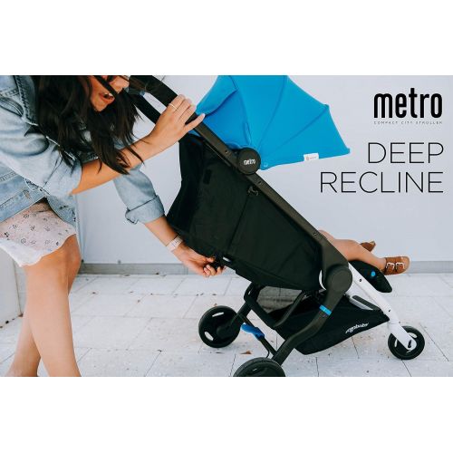 에르고베이비 Ergobaby Metro Lightweight Baby Stroller, Compact Stroller with Easy One-Hand Fold, Blue