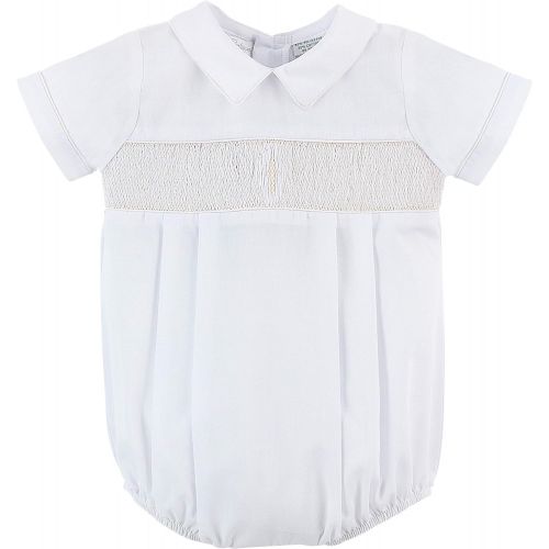  Carriage Boutique Baby Boys Christening Smocked Cross Creeper