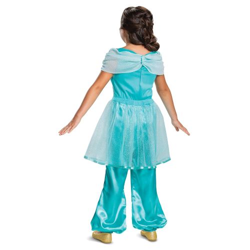 디즈니 Disney Princess Jasmine Classic Girls Costume, Teal