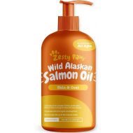 [아마존 핫딜] Zesty Paws Pure Wild Alaskan Salmon Oil for Dogs & Cats - Supports Joint Function, Immune & Heart Health - Omega 3 Liquid Food Supplement for Pets - Natural EPA + DHA Fatty Acids for Skin & C