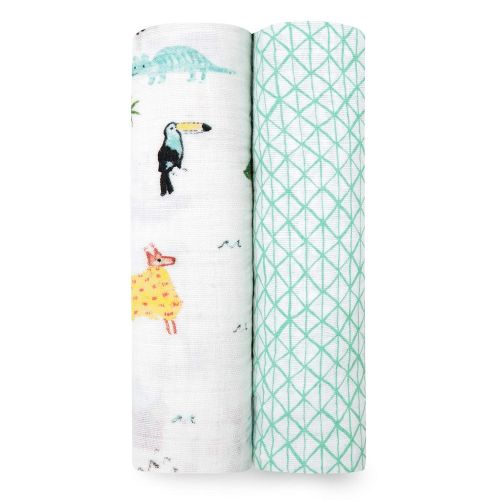  Aden + anais aden + anais Swaddle Blanket | Boutique Muslin Blankets for Girls & Boys | Baby Receiving Swaddles | Ideal Newborn Boy & Girl Gifts, Unisex Infant Shower Items, Toddler Gift, Weara