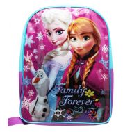 Disney Frozen 16 Sparkle Backpack with Elsa, Anna, Olaf in Pink/Purple/Turquoise