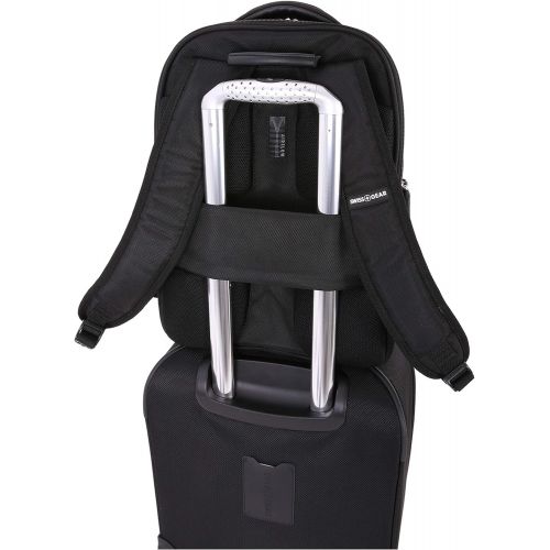  SWISSGEAR Large ScanSmart Utra-Premium 15-inch Laptop Backpack | TSA-Friendly Carry-on | Travel, Work, School | Mens and Womens - Black