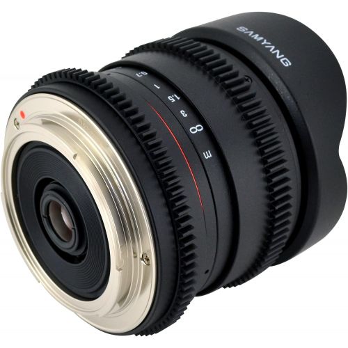  Samyang Cine SY8MV-C 8mm T3.8 Cine for Canon Video DSLR with Declicked Aperture