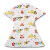 SleepingBaby Hootie Hoo Zipadee-Zip Swaddle Transition Baby Swaddle Blanket with Zipper, Cozy Baby Swaddle Wrap and Baby Sleep Sack (Medium 6-12 Months | 18-26 lbs, 29-33 inches |