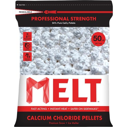 Snow Joe MELT50CCP 50-LB Professional Strength Calcium Chloride Pellets Ice Melter Resealable Bag