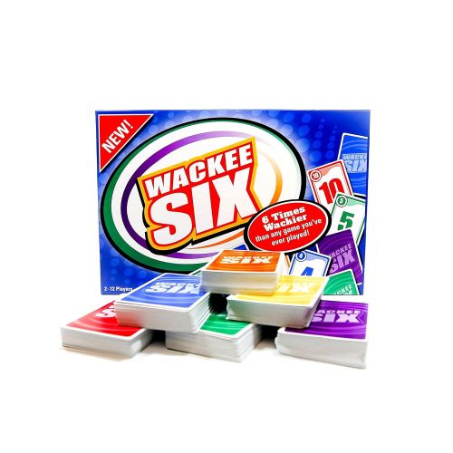  Wackee International Wackee Six - The Popular, Fun, Easy, Speed Card Game that’s a great Group or Family Card Game