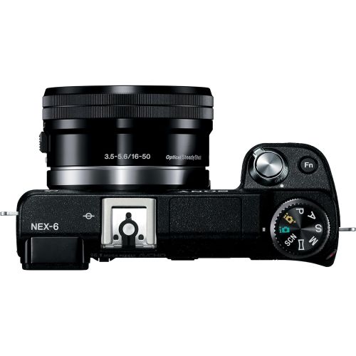 소니 Sony NEX-6LB Mirrorless Digital Camera with 16-50mm Power Zoom Lens and 3-Inch LED (Black) (OLD MODEL)